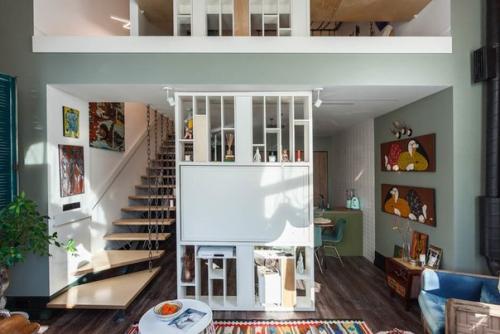 Эклектичная двухуровневая квартира для дизайнера ч. 2. 06 Эклектичная двухуровневая квартира для дизайнера ч. 2. 06