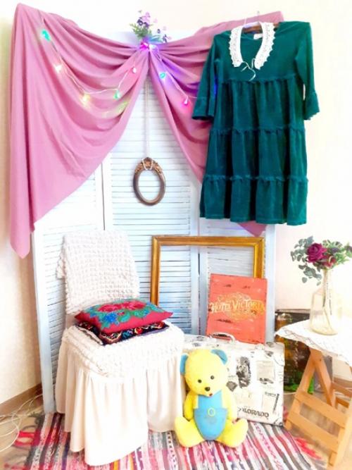 Домашняя фотозона с ширмой. 08