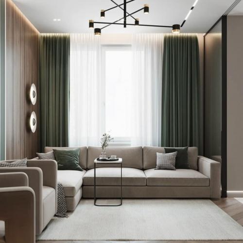 Интерьер кухни - гостиной и прихожей. 05