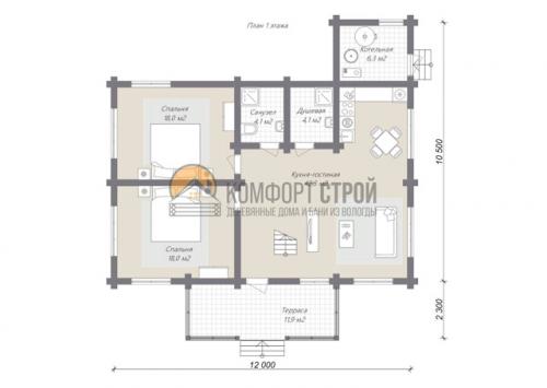 Проект Устье Кировское из клееного бруса! 04 Проект Устье Кировское из клееного бруса! 04