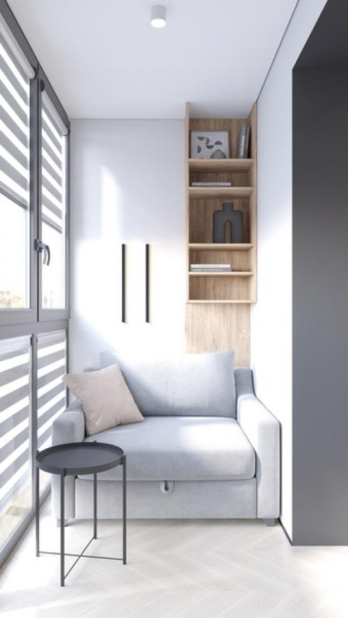 Зона кухни + лоджия из нового проекта. 05