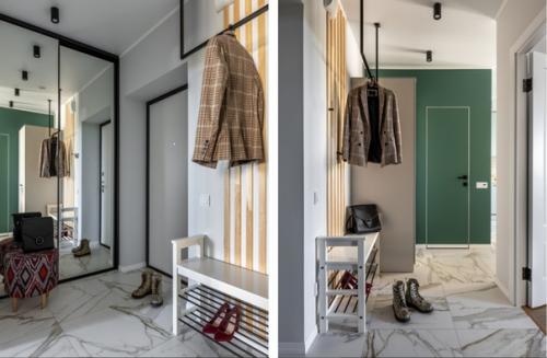 Однокомнатная квартира с интересным зонированием и ярким интерьером. 06 Однокомнатная квартира с интересным зонированием и ярким интерьером. 06