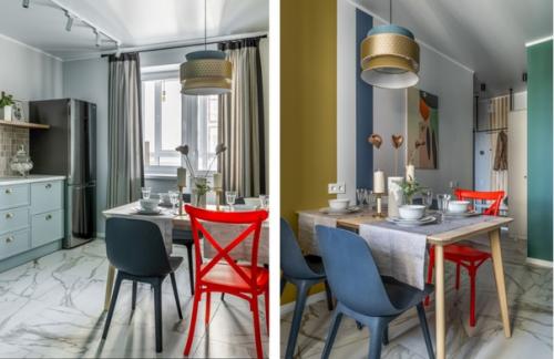 Однокомнатная квартира с интересным зонированием и ярким интерьером. 04 Однокомнатная квартира с интересным зонированием и ярким интерьером. 04