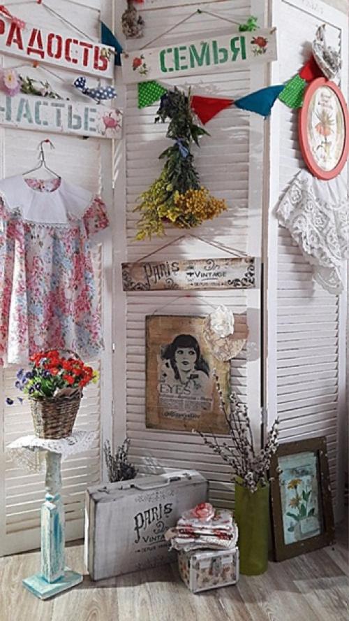 Домашняя фотозона с ширмой. 03