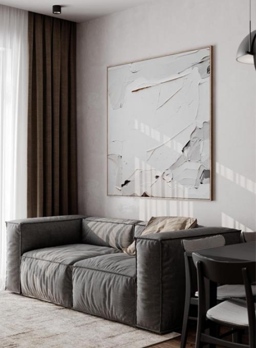 Красивый интерьер. Современной кухни - гостиной. 04