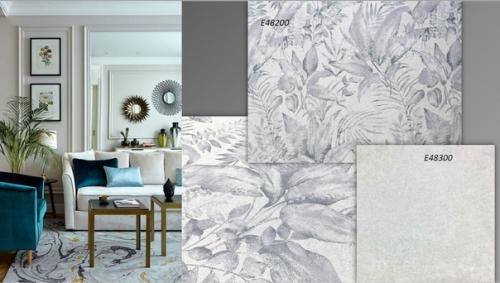 Тропическая тематика в одежде для стен всё более популярной становится. 01