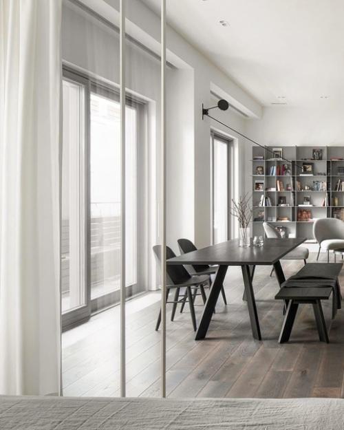 Минималистичный интерьер с винтажными акцентами. 05