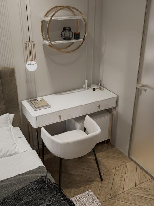 Проект 1-комнатной квартиры 44 м 2 в ЖК приморский квартал в Санкт-петербурге. 08