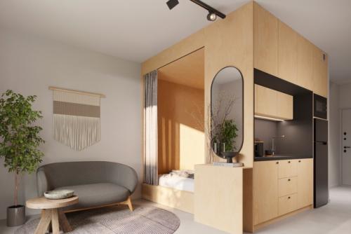 Что разместить в нише: кровать или рабочее место? 01