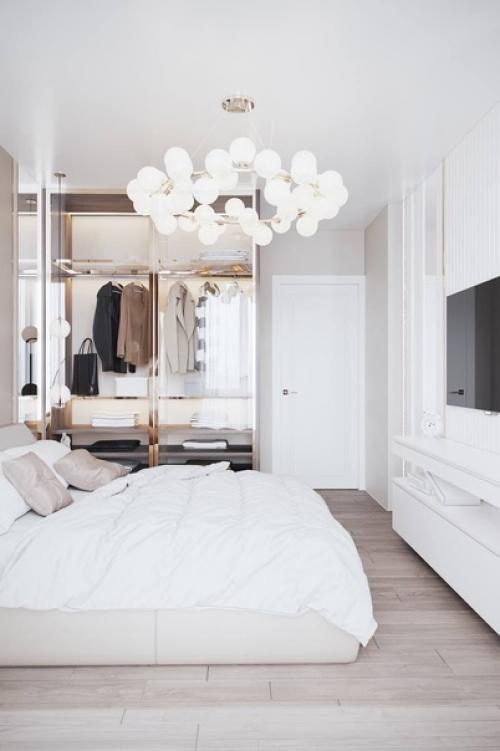 Приятный интерьер спальни. 01