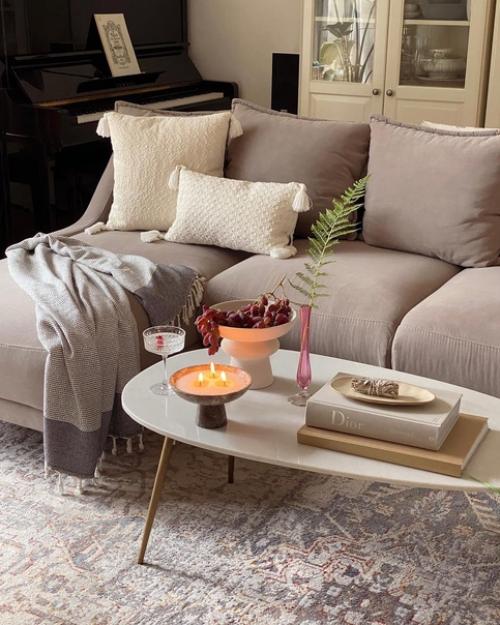 Спокойствие и умиротворение: нежный скандинавский интерьер в приятной серой гамме. 06