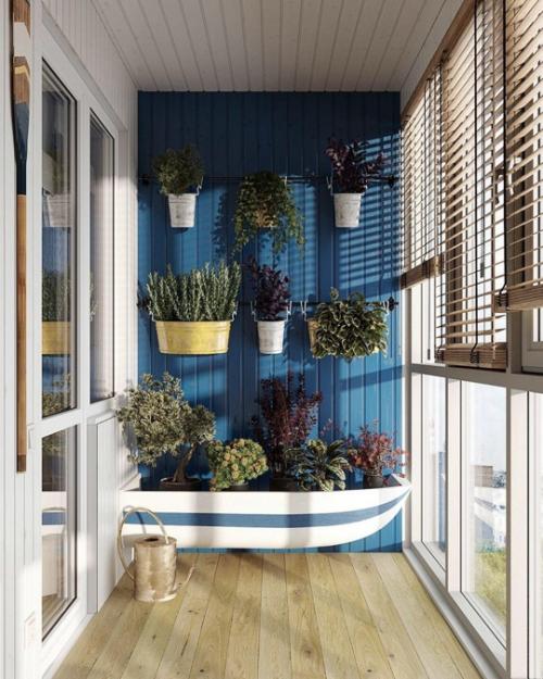 Балкон и кухня в морском стиле. 03