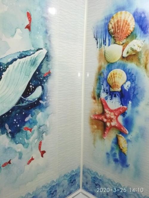 Муж сам ремонт в ванной сделал. 06