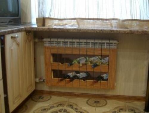 Как спрятать радиатор отопления. 04