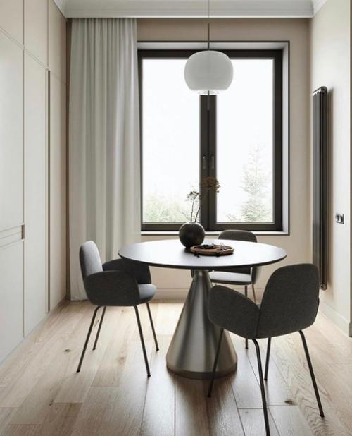 Элегантный минимализм: квартира площадью 43 м с открытой планировкой. 02