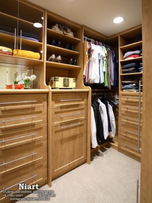 Гардеробная комната - несколько способов правильной организации. 08