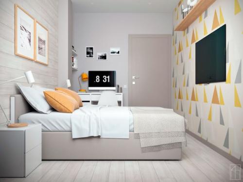 На первый взгляд этот интерьер спокойным и демократичным кажется. 05