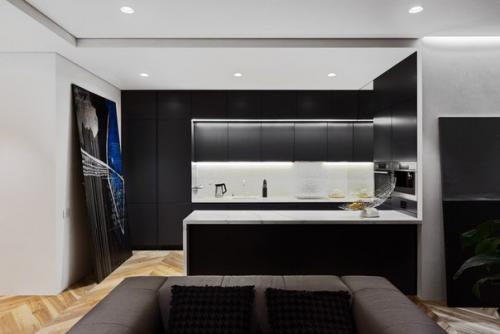 Дизайнерская мастерская Сергея махно реализовала интерьер квартиры в Киеве, Украина. 03