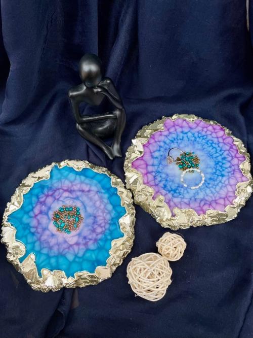 Подставки ручной работы из эпоксидной смолы. 02