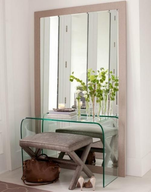 Большие напольные зеркала в интерьере. 09