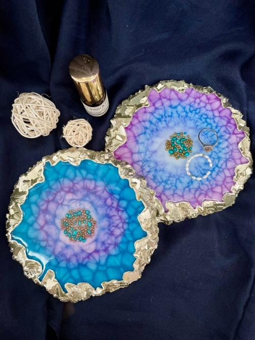 Подставки ручной работы из эпоксидной смолы. 03