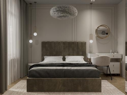 Проект 1-комнатной квартиры 44 м 2 в ЖК приморский квартал в Санкт-петербурге. 06