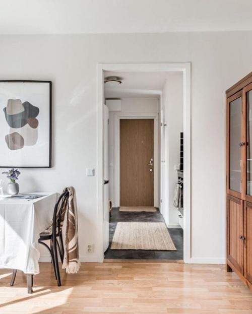Типичная скандинавская квартира - студия со светлыми комнатами. 04