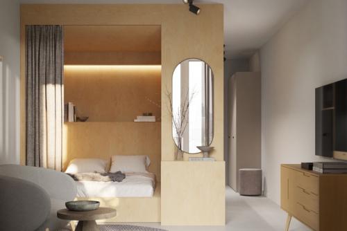 Что разместить в нише: кровать или рабочее место? 02