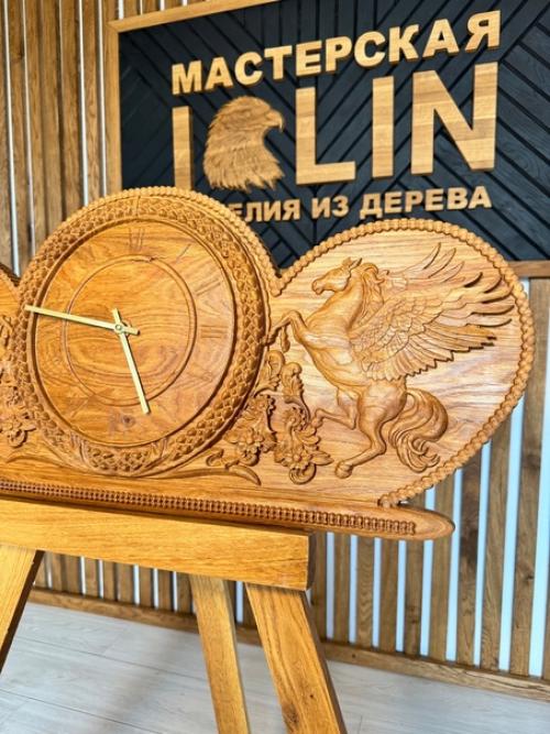 Часы из натурального дерева - дуб. 02