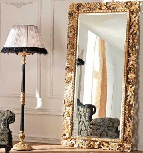 Большие напольные зеркала в интерьере. 06