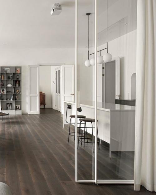 Минималистичный интерьер с винтажными акцентами. 03