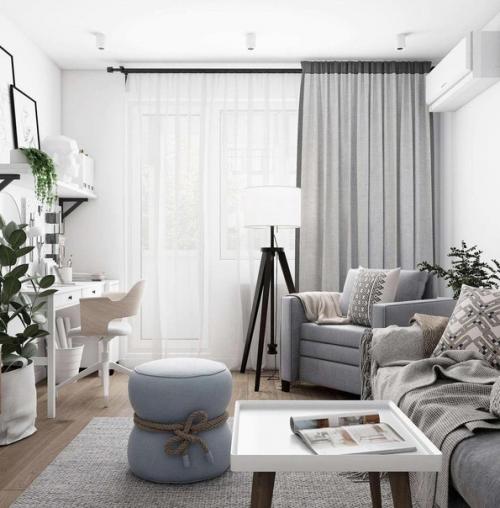 Современная квартира. С площадью 33 кв. 01