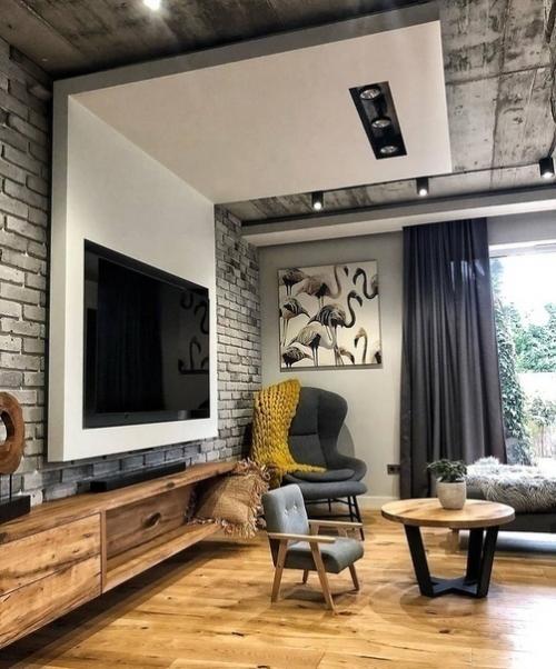 Идеальное сочетание черного цвета и дерева. 02