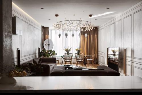 Дизайнерская мастерская Сергея махно реализовала интерьер квартиры в Киеве, Украина. 01