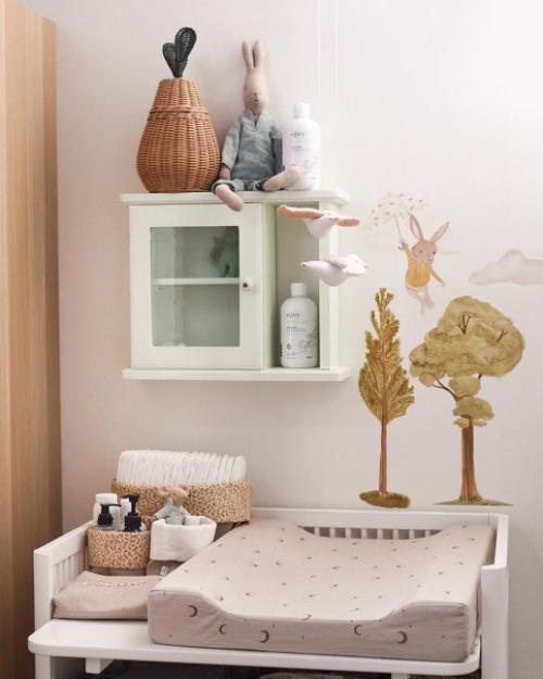 Детали датского дома с кирпичной стеной в спальне и очаровательными детскими комнатами. 05