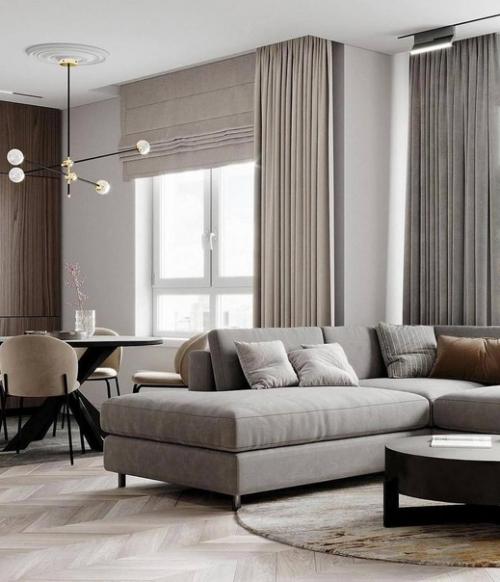 Красивый интерьер. В светлых тонах. 01