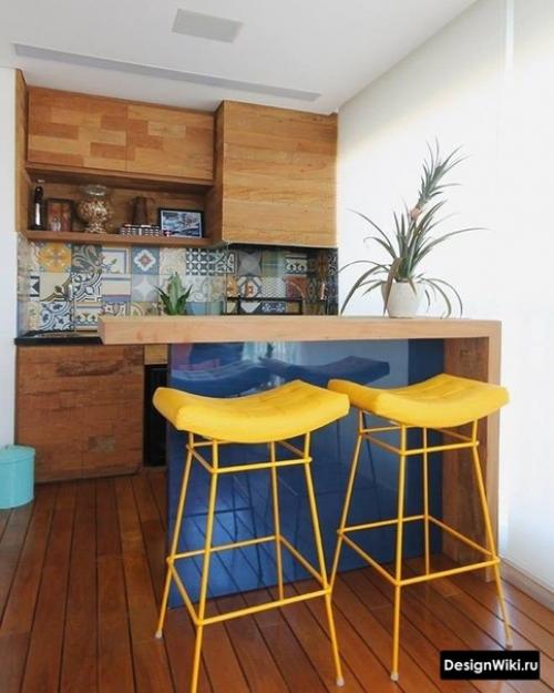 Кухня в стиле лофт в квартире. 06