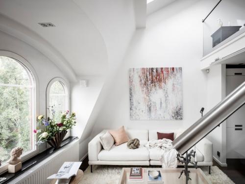 Двухуровневая квартира в Швеции. 01