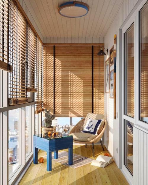 Балкон и кухня в морском стиле. 02