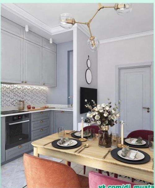 Уютная кухня - гостиная. 01