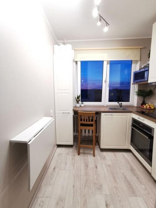 Интересная планировка в маленькой кухне. 02