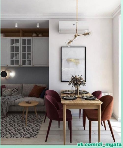 Уютная кухня - гостиная. 04