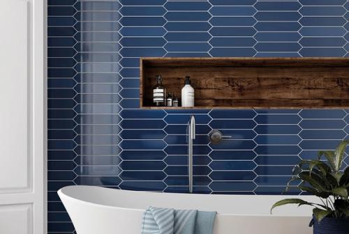 Шестиугольная плитка (гексагональная, Соты) последние пару лет на пике популярности. 03