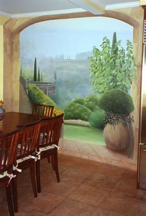 Роскошная роспись в интерьере. 01