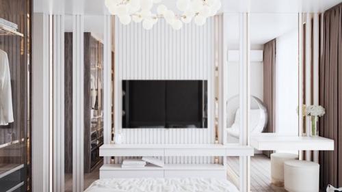 Приятный интерьер спальни. 03