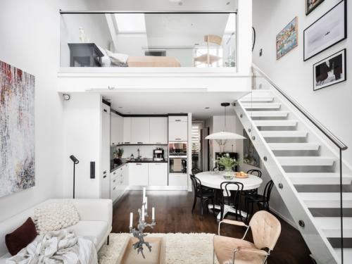 Двухуровневая квартира в Швеции. 04