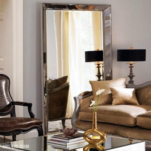 Большие напольные зеркала в интерьере. 07