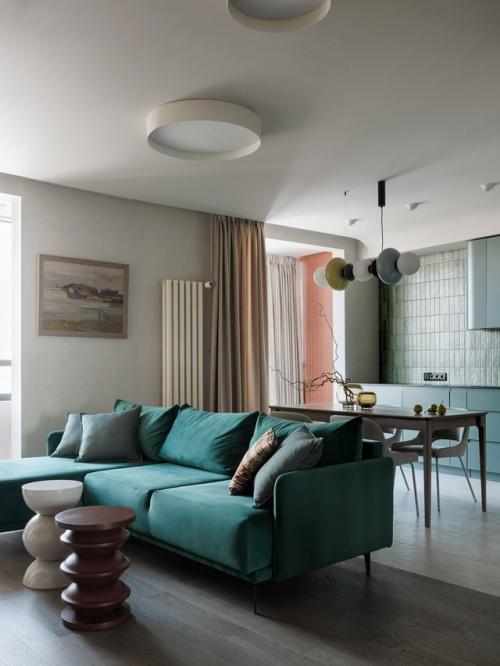 Интерьер без белого: когда цвет - необходимость. 01