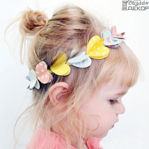 Лента с сердечками для волос?