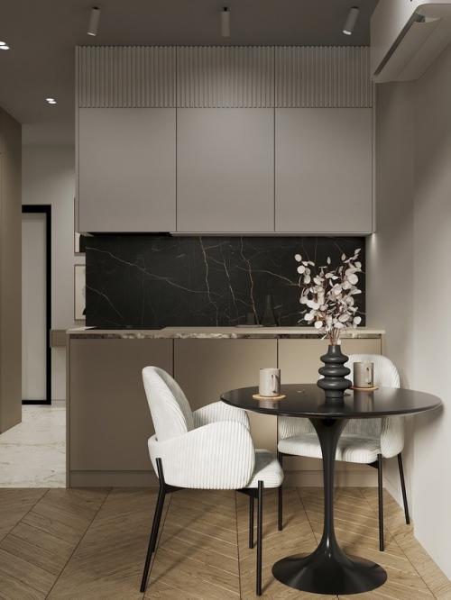 Проект 1-комнатной квартиры 44 м 2 в ЖК приморский квартал в Санкт-петербурге. 03